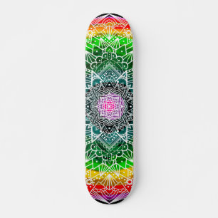 Rainbow Mandala Colorful Persoonlijk Skateboard