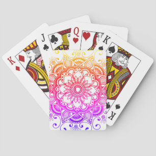 Rainbow Mandala Deck of Cards Pokerkaarten