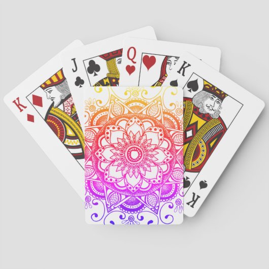 Rainbow Mandala Deck of Cards Pokerkaarten (Achterkant)