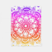 Rainbow Mandala Fleece Blanket (Voorkant)