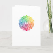 Rainbow Mandala Indian Wedding Programma (Achterkant)