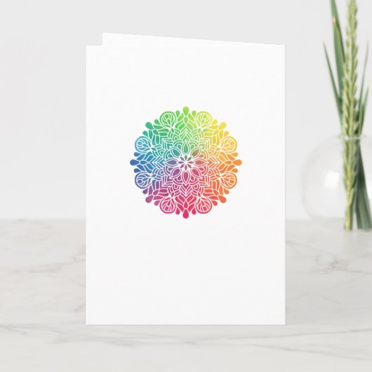 Rainbow Mandala Indian Wedding Programma (Achterkant)