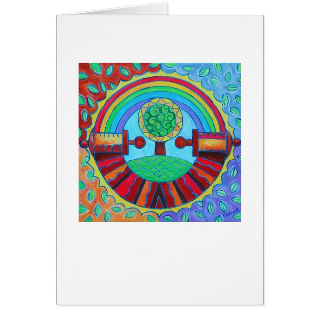 Rainbow Mandala Kaart (Voorkant)