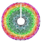 Rainbow Mandala, kleurrijke kerst Kerstboom Rok (Voorkant)