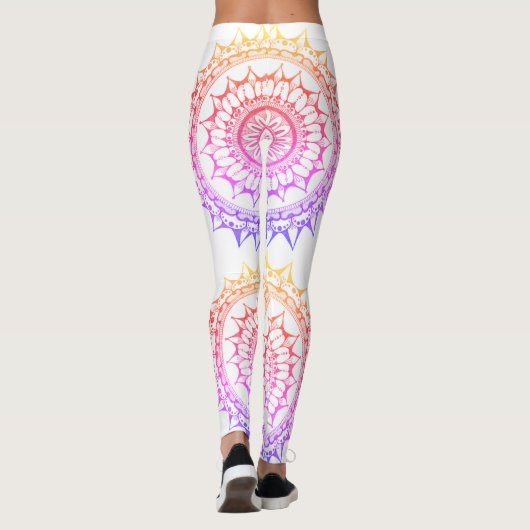 Rainbow Mandala Leggings (Achterkant)