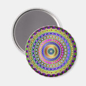 Rainbow Mandala Magneet (Voorkant / Achterkant)