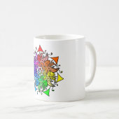 Rainbow Mandala Mok 11 oz. (Voorkant rechts)