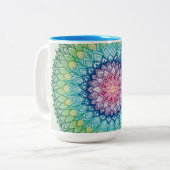 Rainbow Mandala Mok (Jumbo) (Voorkant links)