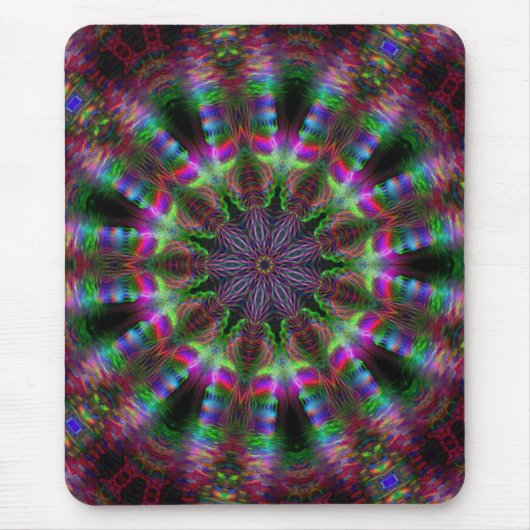 Rainbow Mandala Mousepad Muismat (Voorkant)