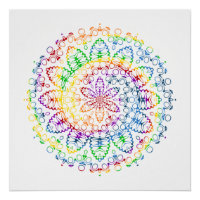 Rainbow Mandala Patroon Ontwerp