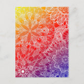 Rainbow Mandala Pattern Briefkaart (Voorkant)