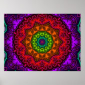Rainbow Mandala Poster (Voorkant)