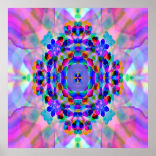 Rainbow Mandala... Poster (Voorkant)