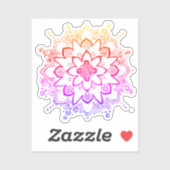 Rainbow Mandala Sticker (Vel)