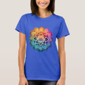 Rainbow mandala t-shirt (Voorkant)