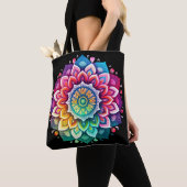 Rainbow Mandala Tote Bag (Dichtbij)
