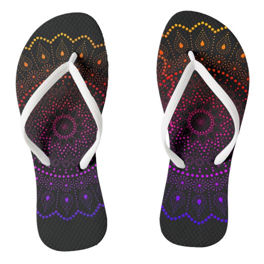Rainbow Mandala Yoga Mat Teenslippers (Voetbed)