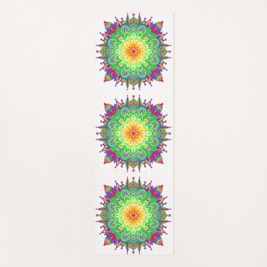 Rainbow Mandala Yogamat (Voorkant)