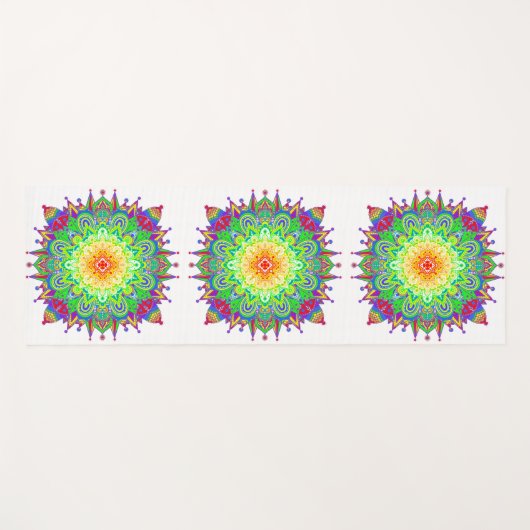 Rainbow Mandala Yogamat (Voorkant (horizontaal))