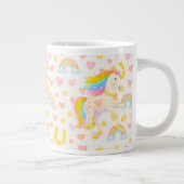 Rainbow Mane Horses Coffee Mug — Cooper & Cody Grote Koffiekop (Rechts)