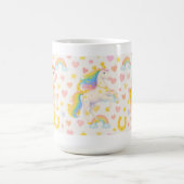 Rainbow Mane Horses Coffee Mug — Cooper & Cody Koffiemok (Center)