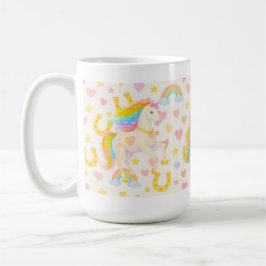 Rainbow Mane Horses Coffee Mug — Cooper & Cody Koffiemok