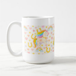Rainbow Mane Horses Coffee Mug — Cooper & Cody Koffiemok