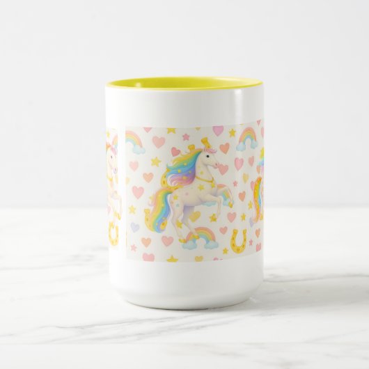 Rainbow Mane Horses Coffee Mug — Cooper & Cody Mok (Midden)
