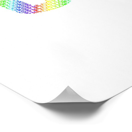 Rainbow Mantra Art – Allow Yourself To Forget Poster (Hoek)