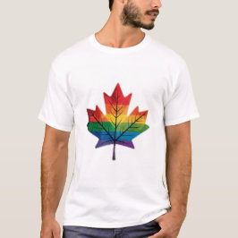 Rainbow Maple Leaf T-shirt