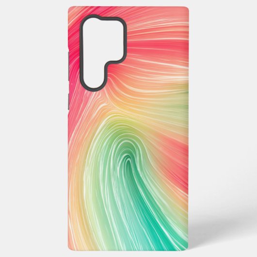Rainbow Marble Art Phone Case Samsung Galaxy Hoesje (Achterkant)