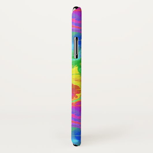 Rainbow Marble iPhone X Hoesje (Achterkant / rechts)