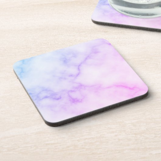 Rainbow Marble Pattern Bier Onderzetter (Linkerzijde)