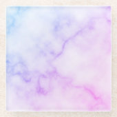 Rainbow Marble Pattern Glazen Onderzetter (Voorkant)