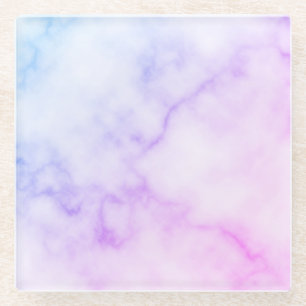 Rainbow Marble Pattern Glazen Onderzetter