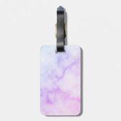 Rainbow Marble Pattern met persoonlijke naam Bagagelabel (Achterkant verticaal)