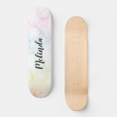 Rainbow Marble Skateboard Deck Persoonlijke naam (Voorkant)