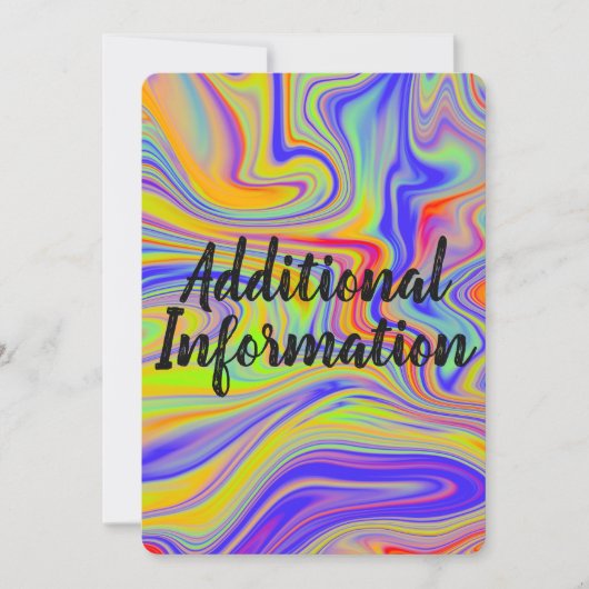 Rainbow Marbling Aanvullende info Kaart (Voorkant)