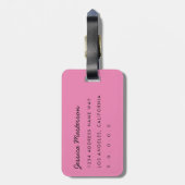 Rainbow Marbling Bagagelabel (Achterkant verticaal)