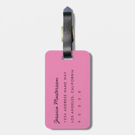 Rainbow Marbling Bagagelabel (Achterkant verticaal)