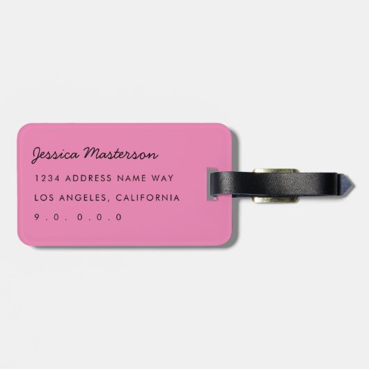 Rainbow Marbling Bagagelabel (Achterkant horizontaal)