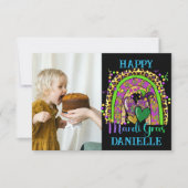 Rainbow Mardi Gras Kaart (Voorkant)