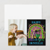 Rainbow Mardi Gras Kaart (Voorkant / Achterkant)