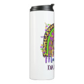 Rainbow Mardi Gras Thermal Tumbler Thermosbeker (Gedraaid links)