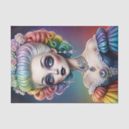 Rainbow Marie Antoinette Decoupage Papier