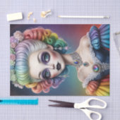Rainbow Marie Antoinette Decoupage Papier (Craft)
