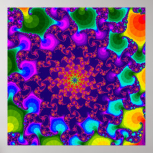 Rainbow Marigold Poster