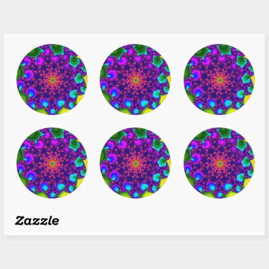 Rainbow Marigold Ronde Sticker (Vel)