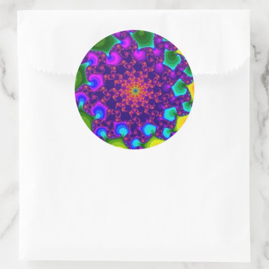 Rainbow Marigold Ronde Sticker (Tas)