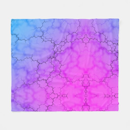 Rainbow Marked Heart Fleece Deken (Voorkant (Horizontaal))